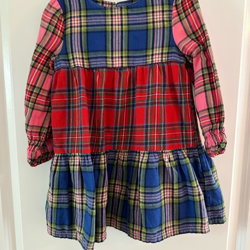 Mini Boden Multicolor Plaid Dress